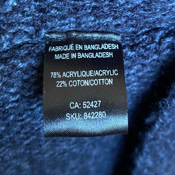 ⚪️ Lily morgan navy sweater pullover knit med - Picture 3 of 7